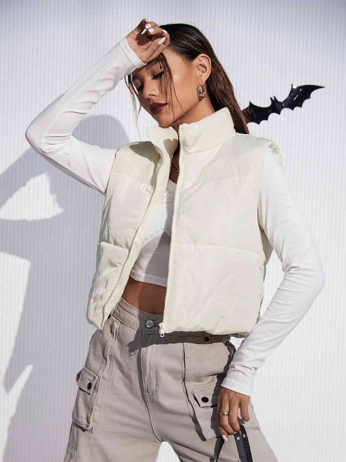 【moon】Eaphi FLUFFY PEPLUM VEST FLUFFY PEPLUM VEST Eaphi