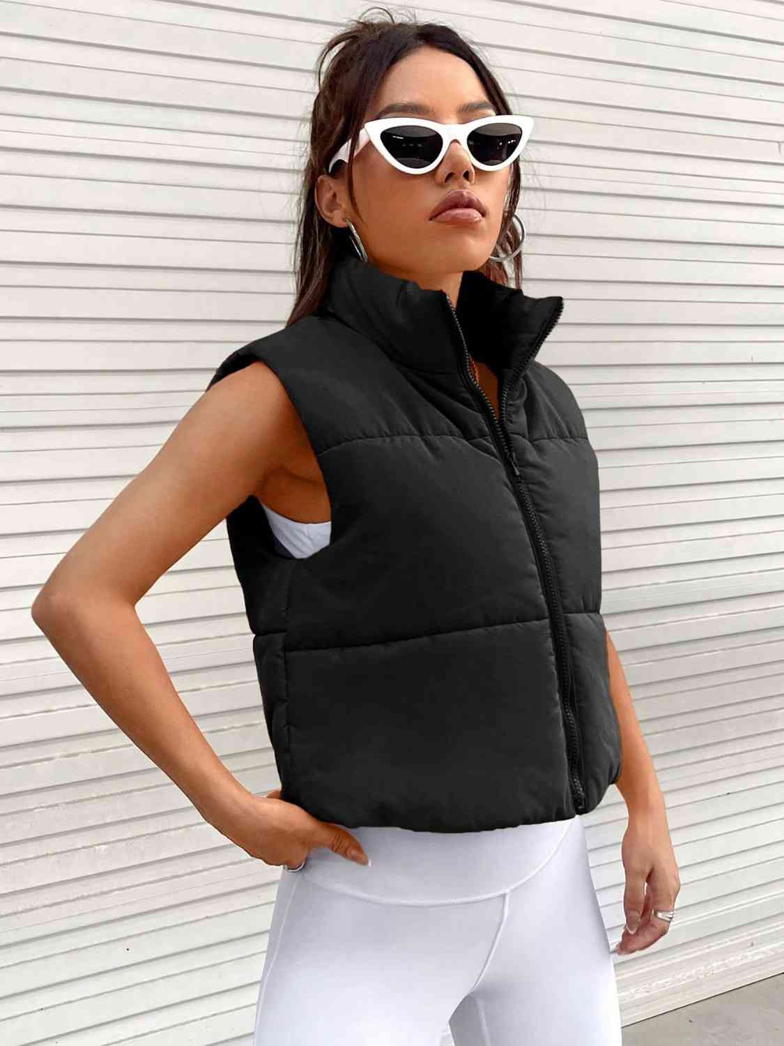 Zip-Up Puffer Vest – Crescent Moon Collective